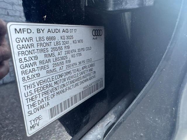 2018 AUDI Q7 PREMIUM PLUS  