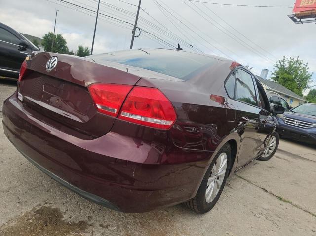 Sedans VOLKSWAGEN PASSAT 2013 Burgundy