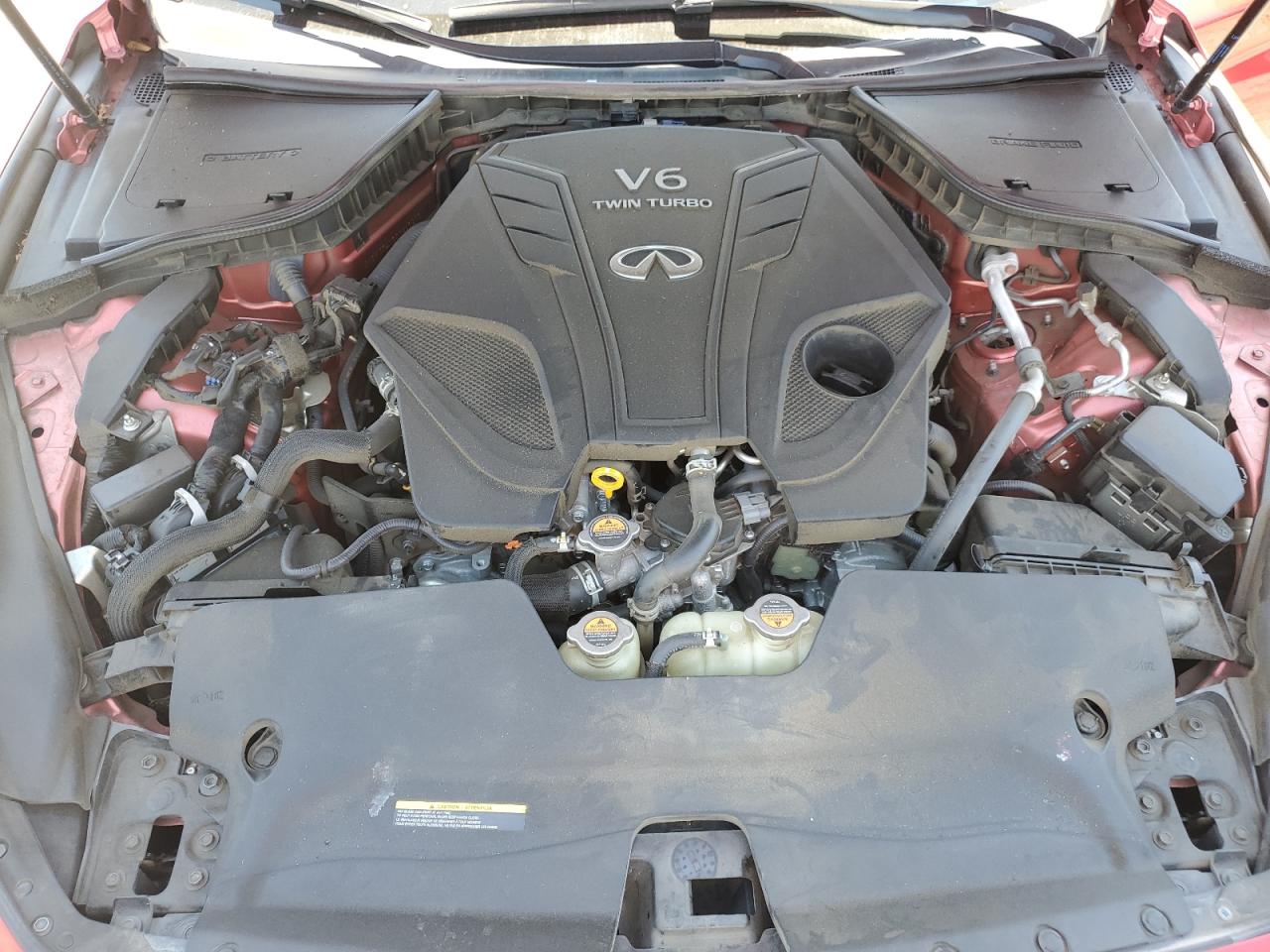 2021 Infiniti Q50 Red Sport 400 VIN: JN1FV7DP0MM850370 Lot: 64851685