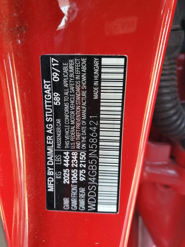 wddsj4gb5jn586421 WDDSJ4GB5JN586421 2018 Mercedes-Benz Cla 250 4Matic