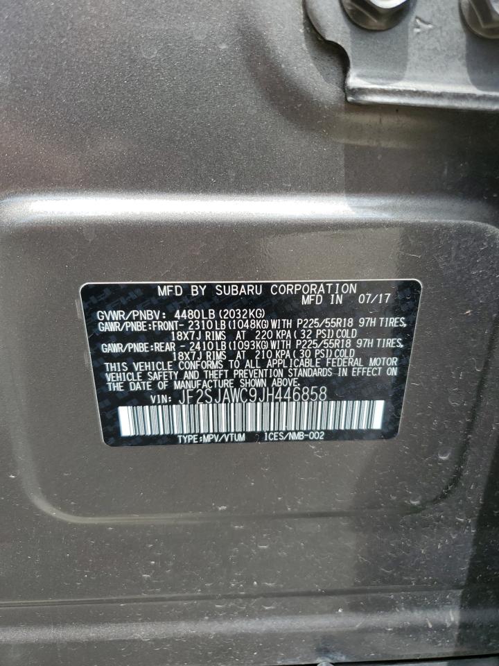 jf2sjawc9jh446858 JF2SJAWC9JH446858 2018 Subaru Forester 2.5I Touring