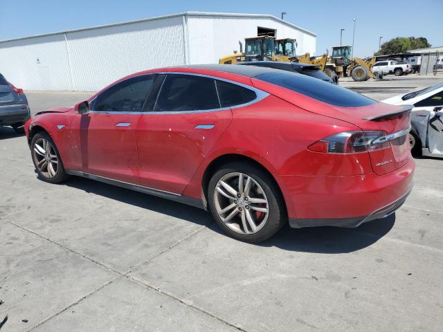 Hatchbacks TESLA MODEL S 2014 Czerwony