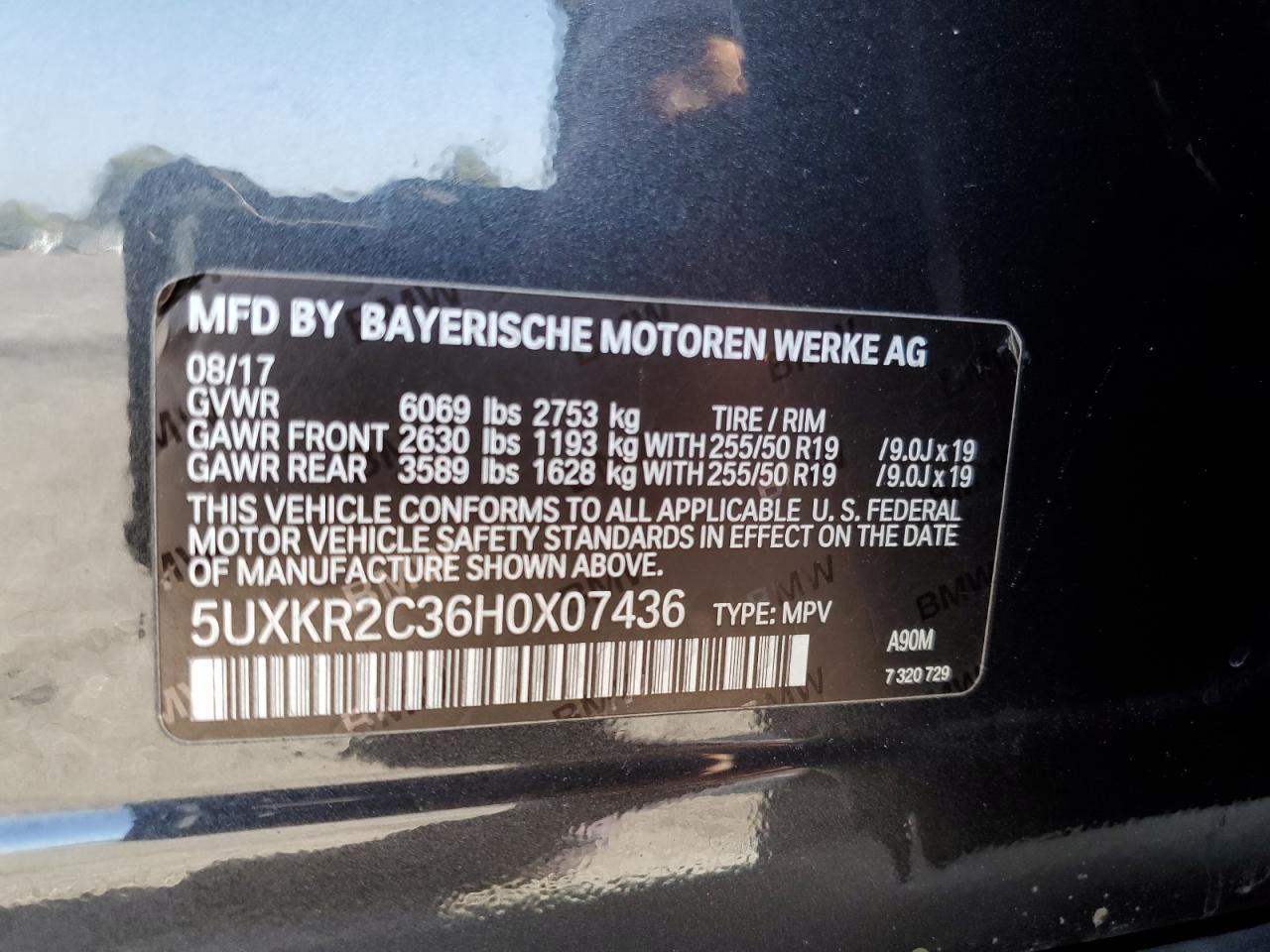 2017 BMW X5 Sdrive35I VIN: 5UXKR2C36H0X07436 Lot: 64514525