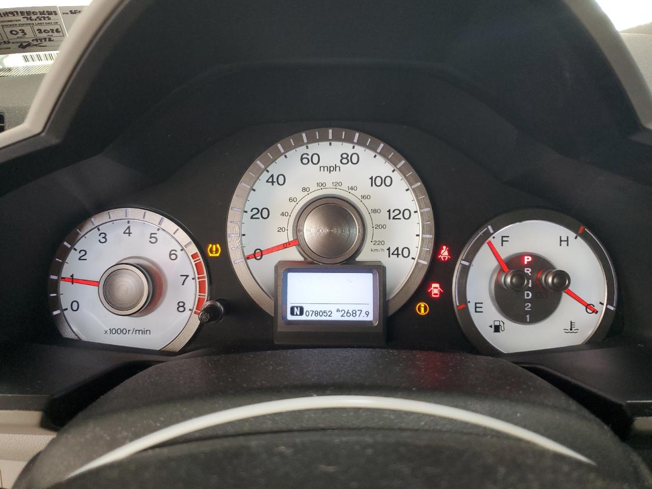2011 Honda Pilot Touring VIN: 5FNYF4H97BB086813 Lot: 64818125