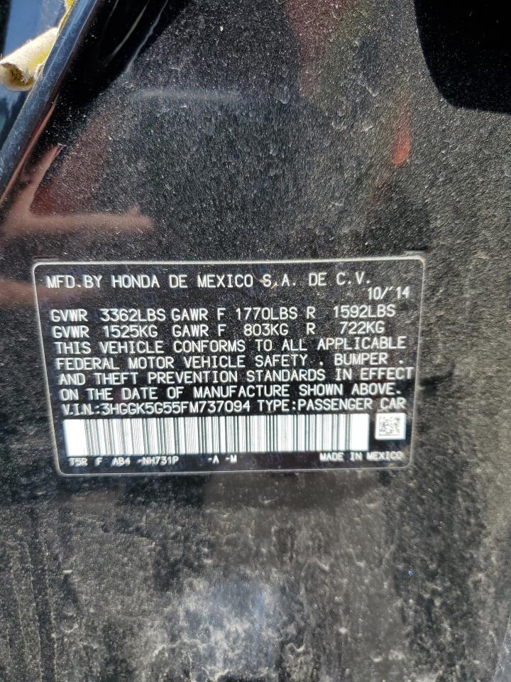 2015 Honda Fit Lx VIN: 3HGGK5G55FM737094 Lot: 64269965