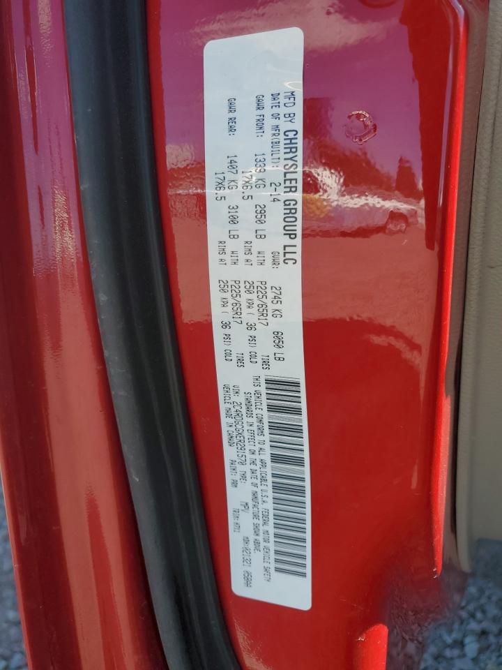 2014 Dodge Grand Caravan Sxt VIN: 2C4RDGCGXER291570 Lot: 64802775