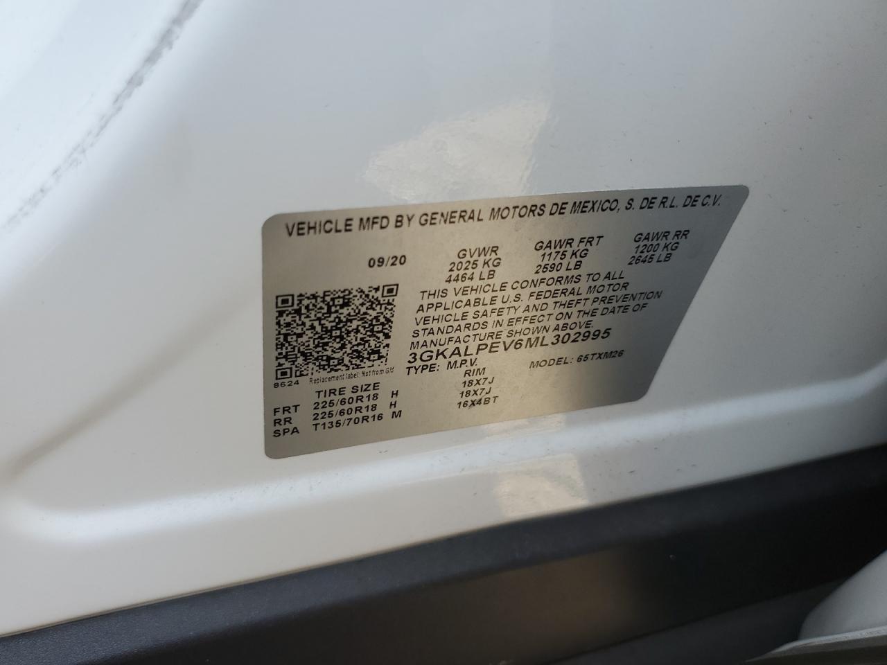 2021 GMC Terrain Slt VIN: 3GKALPEV6ML302995 Lot: 65578335