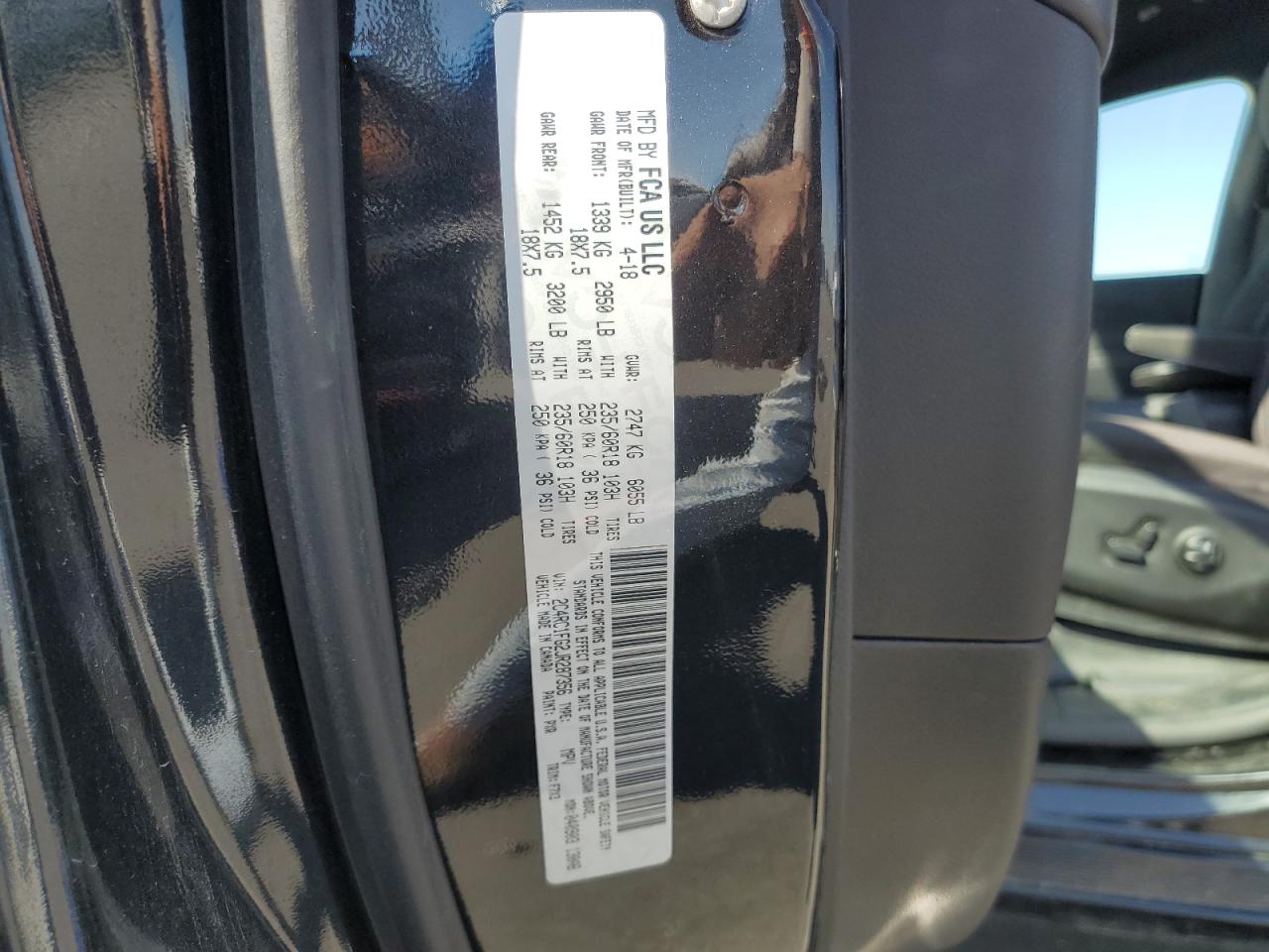 2018 Chrysler Pacifica Touring Plus VIN: 2C4RC1FG2JR287356 Lot: 63266475