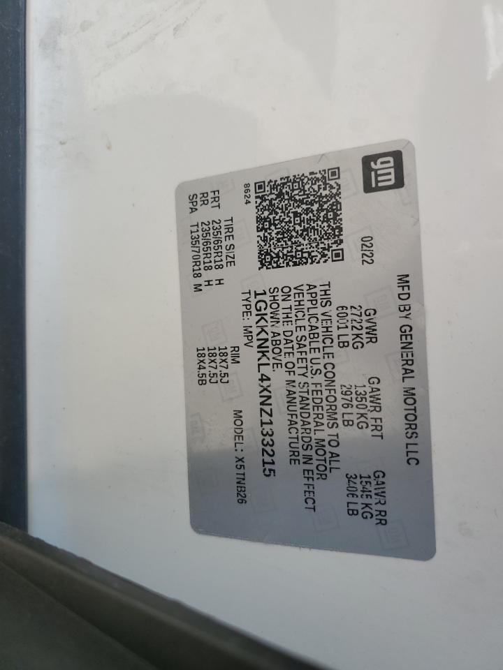 2020 GMC Acadia Sle VIN: 1GKKNKLAXLZ164791 Lot: 65166435