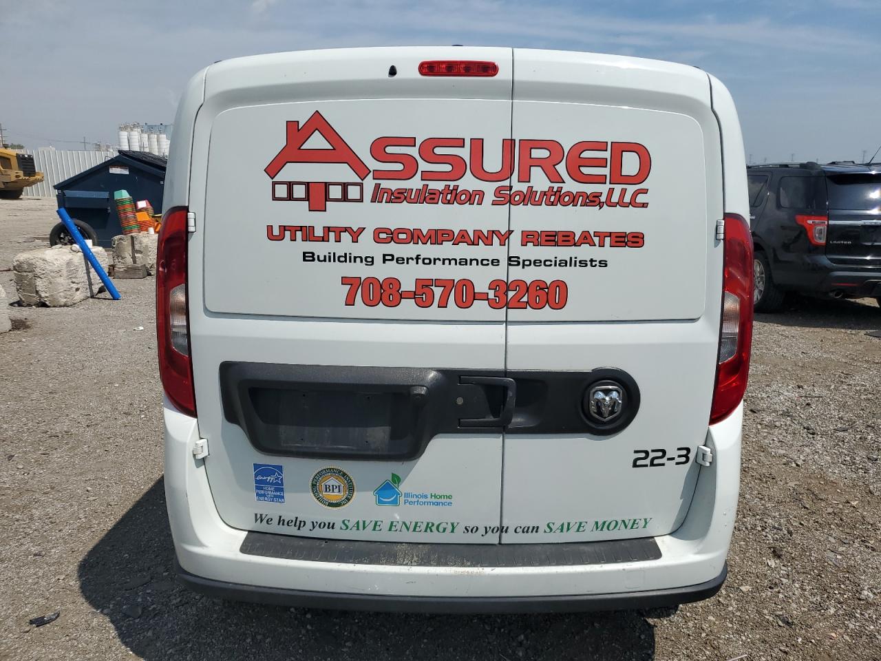 2022 Ram Promaster City Tradesman VIN: ZFBHRFAB7N6Y11393 Lot: 63565125