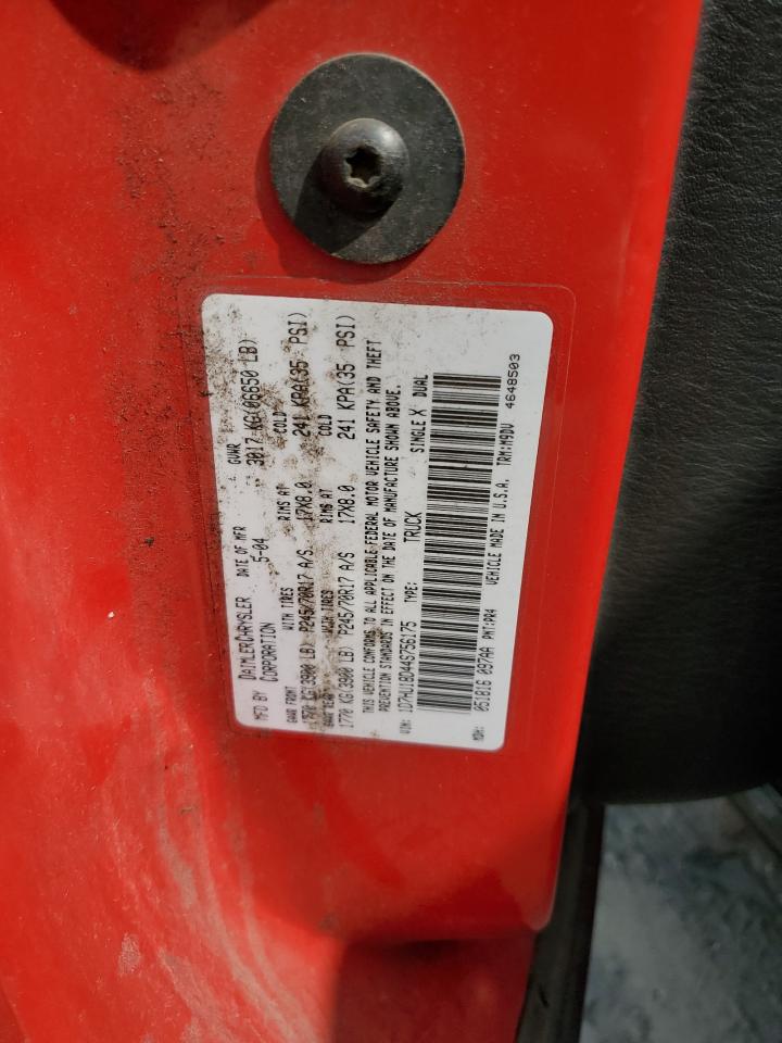 2004 Dodge Ram 1500 St VIN: 1D7HU18D44S756175 Lot: 63470285