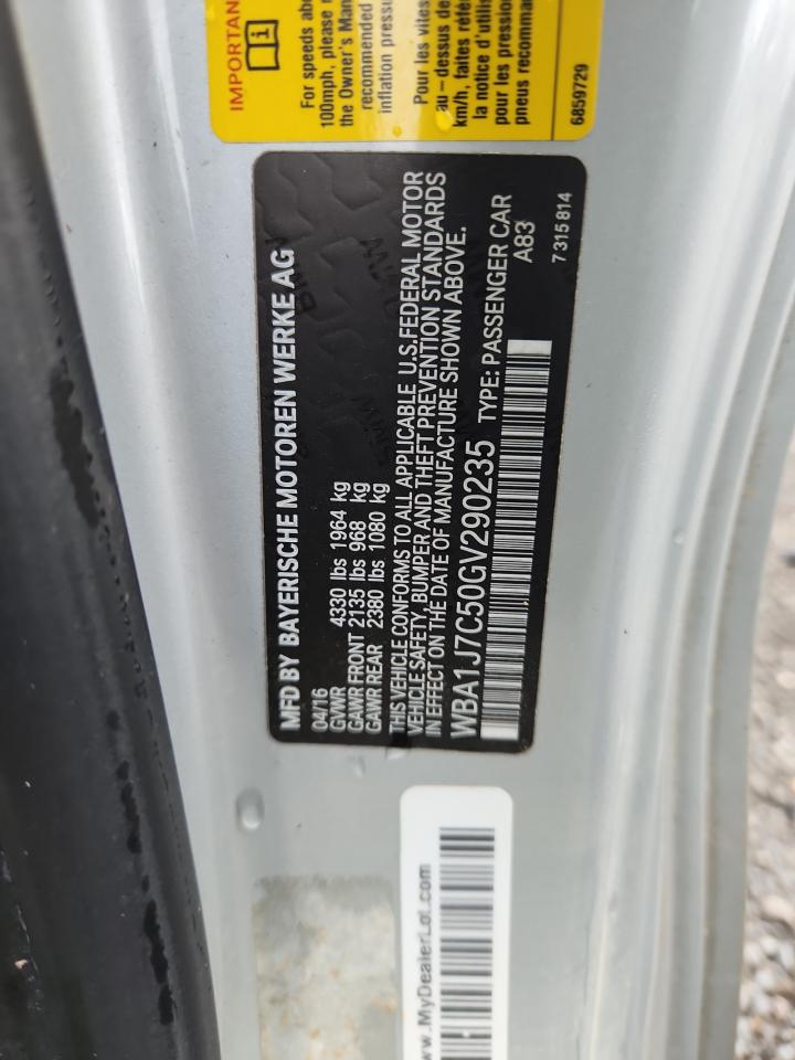 2016 BMW M235I VIN: WBA1J7C50GV290235 Lot: 64510765