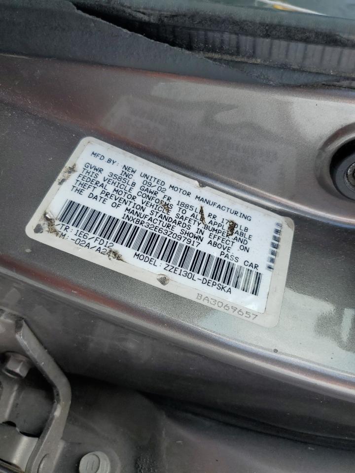 2003 Toyota Corolla Ce VIN: 1NXBR32E63Z097917 Lot: 64682385