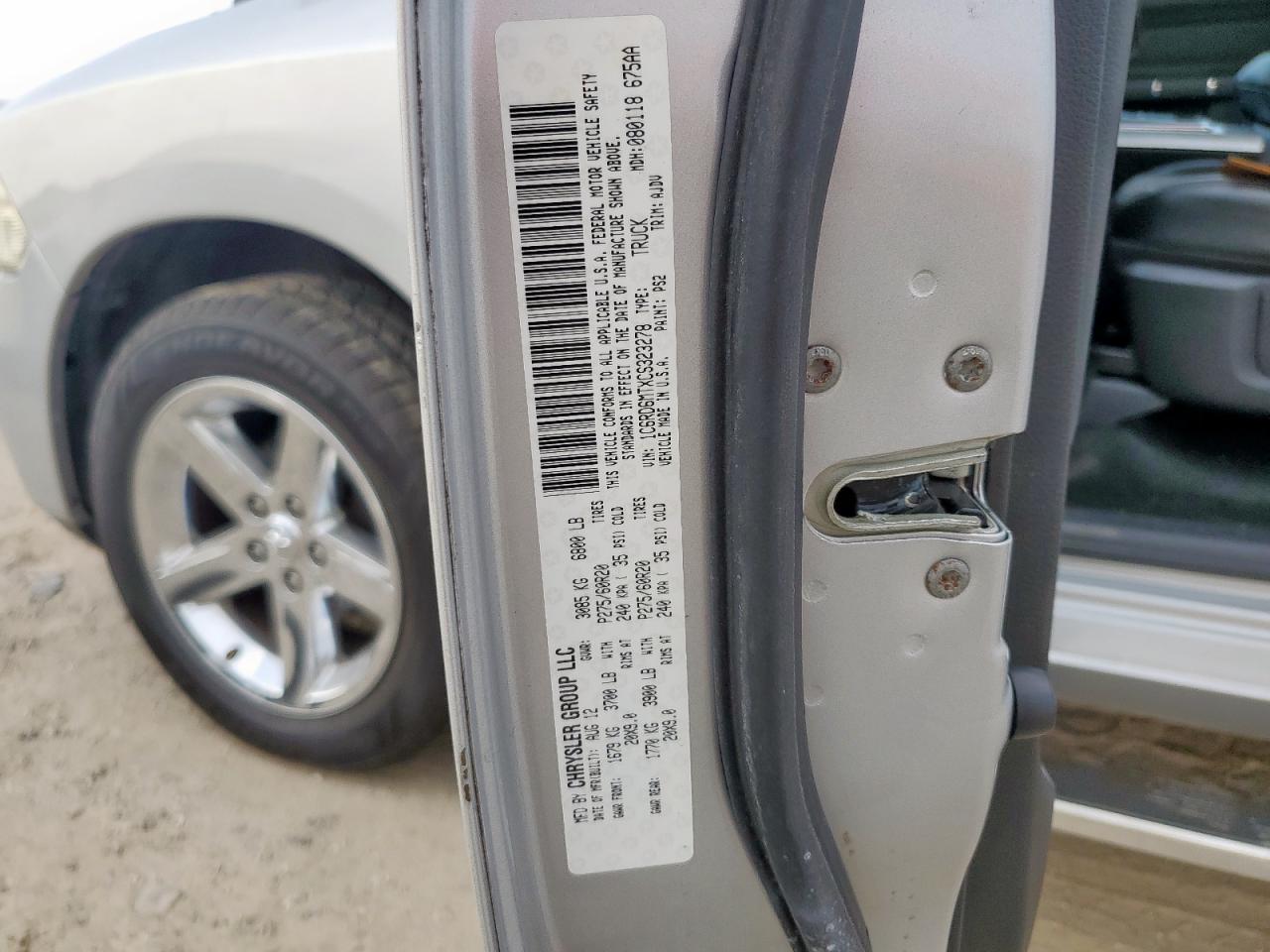 2012 Dodge Ram 1500 Sport VIN: 1C6RD6MTXCS323278 Lot: 63161875