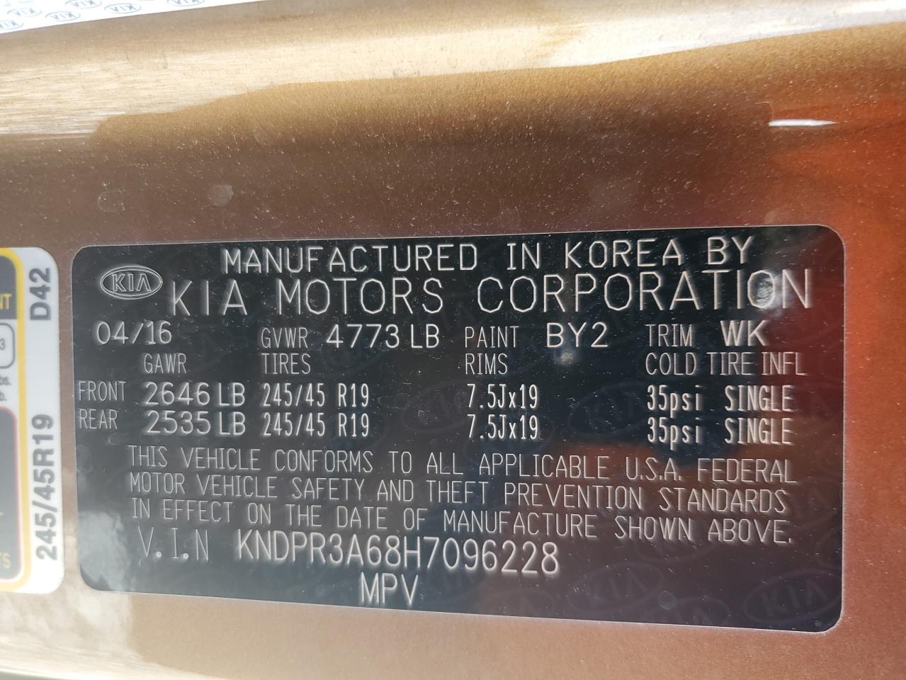 kndpr3a68h7096228 KNDPR3A68H7096228 2017 Kia Sportage Sx