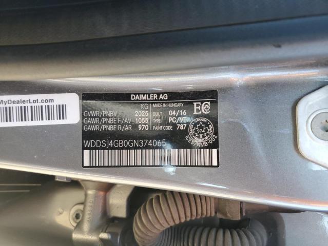 2016 MERCEDES-BENZ CLA 250 4MATIC  