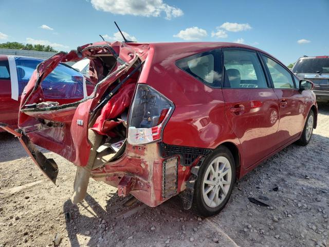  TOYOTA PRIUS 2012 Red