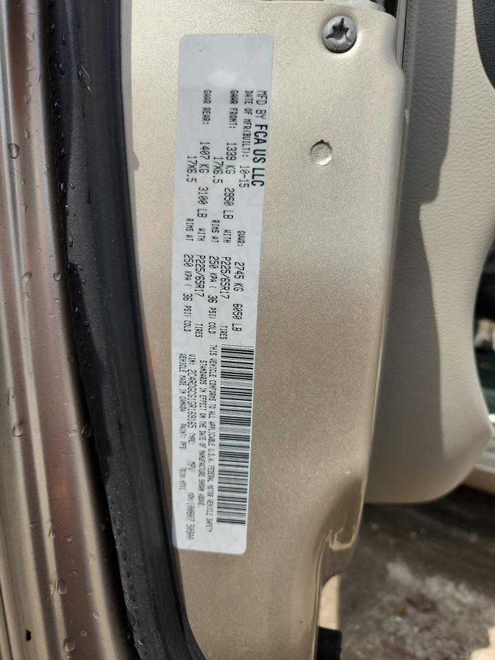 2016 Dodge Grand Caravan Sxt VIN: 2C4RDGCG1GR169165 Lot: 64621455