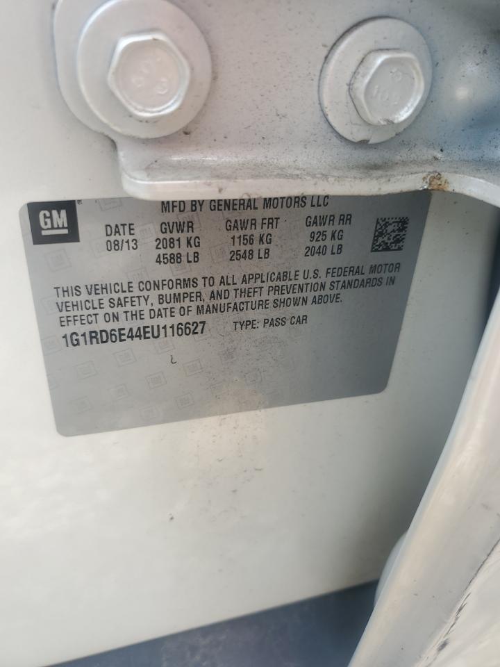 2014 Chevrolet Volt VIN: 1G1RD6E44EU116627 Lot: 64849735