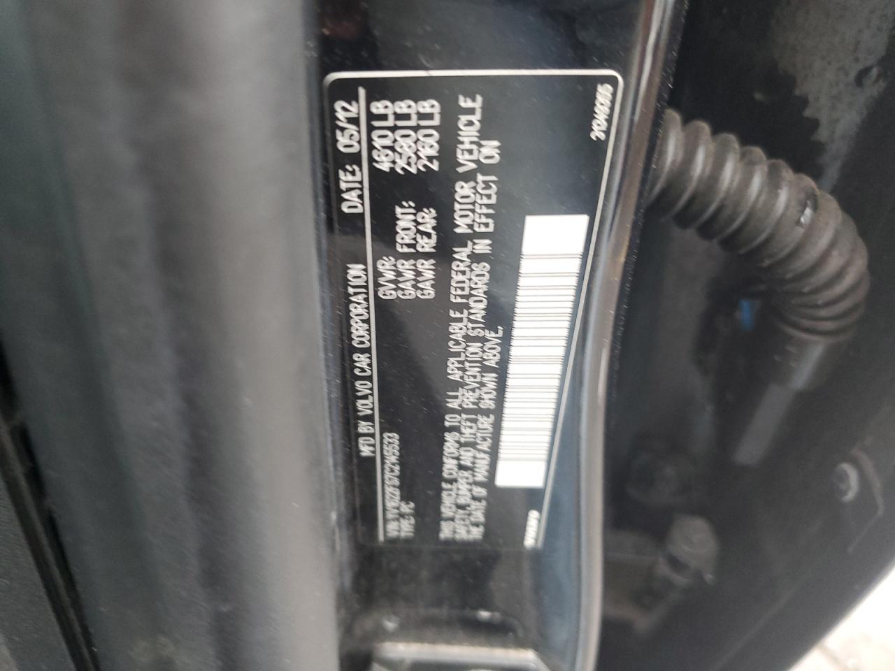 2012 Volvo S60 T5 VIN: YV1622FS7C2145533 Lot: 63224165