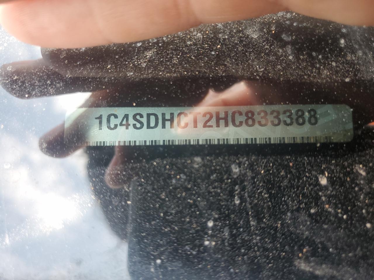 2017 Dodge Durango R/T VIN: 1C4SDHCT2HC833388 Lot: 64018775