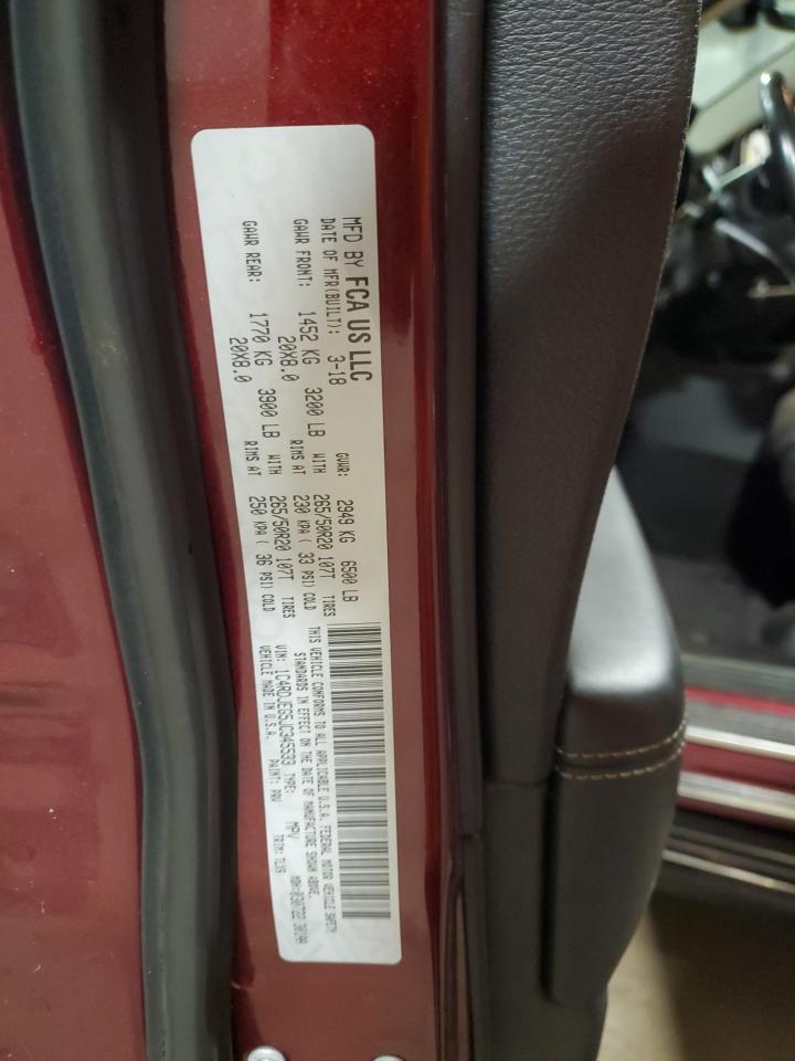 2018 Dodge Durango Citadel VIN: 1C4RDJEG5JC345533 Lot: 63740655