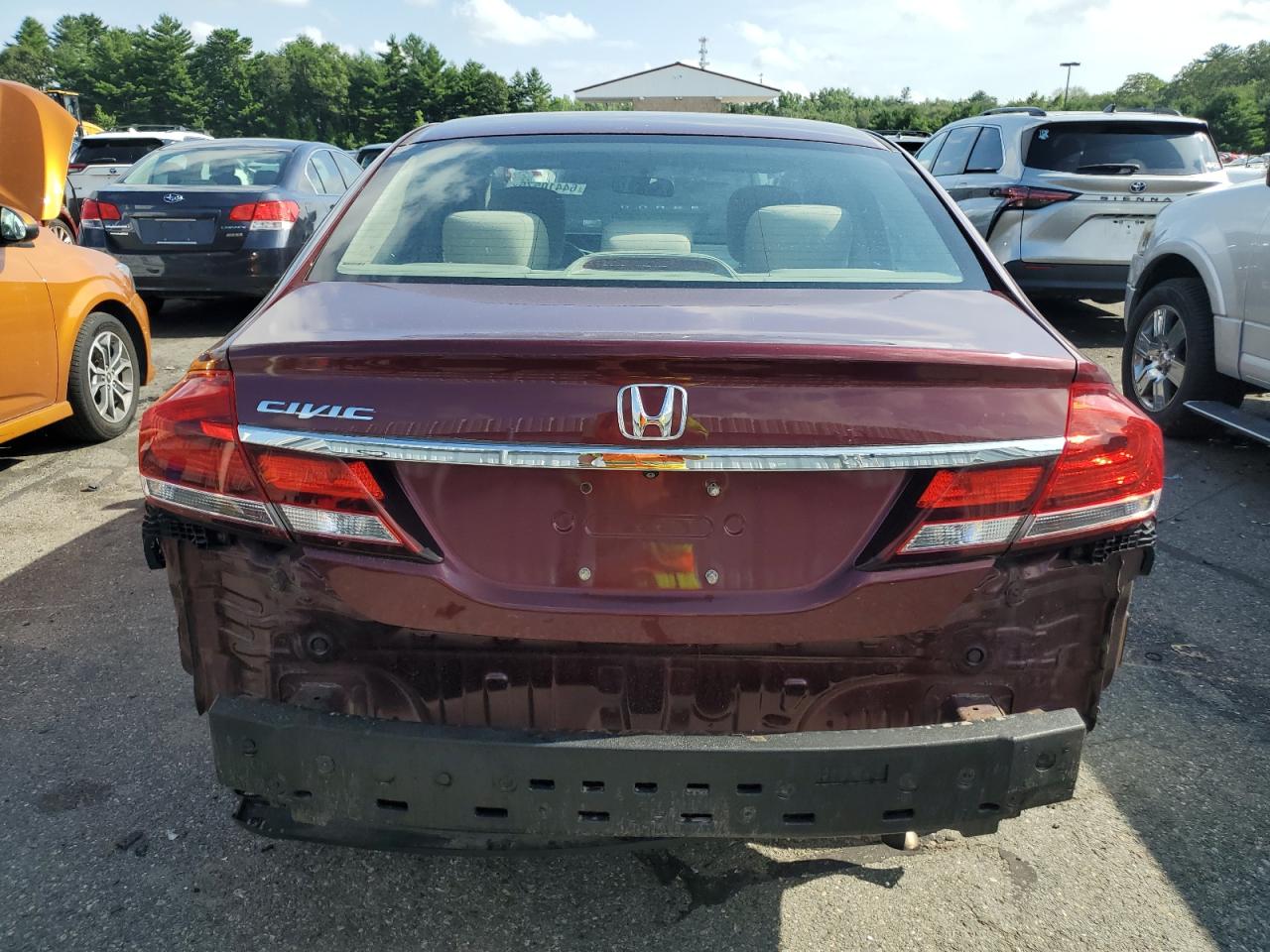 2013 Honda Civic Lx VIN: 2HGFB2F54DH567169 Lot: 64410575