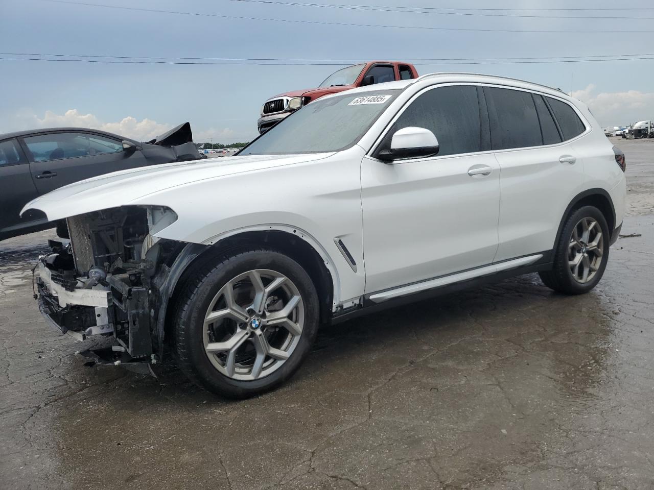 2022 BMW X3 Sdrive30I white null gas 5UX43DP03N9L21344 photo #1