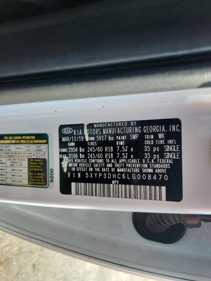 2020 Kia Telluride Ex VIN: 5XYP3DHC6LG008470 Lot: 64113025