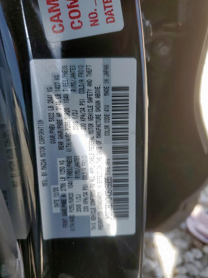 2021 Mazda Cx-9 Grand Touring VIN: JM3TCBDY0M0515965 Lot: 65148885