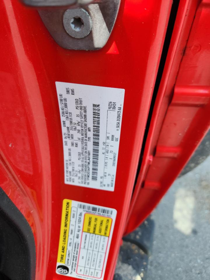 2021 Ford Bronco Base VIN: 1FMDE5AP7MLA61681 Lot: 66438705