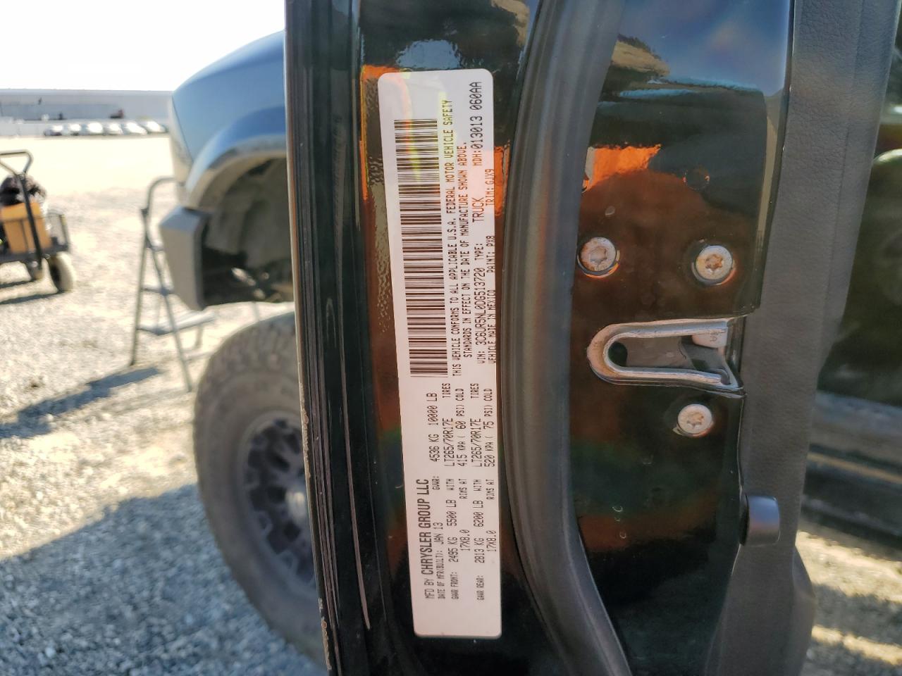 2013 Ram 2500 Laramie VIN: 3C6UR5NL0DG513720 Lot: 63618875