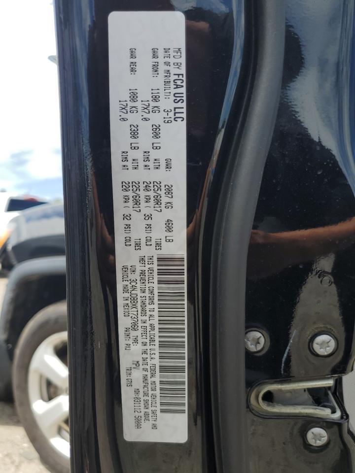 2019 Jeep Compass Latitude VIN: 3C4NJDBBXKT737060 Lot: 64767815