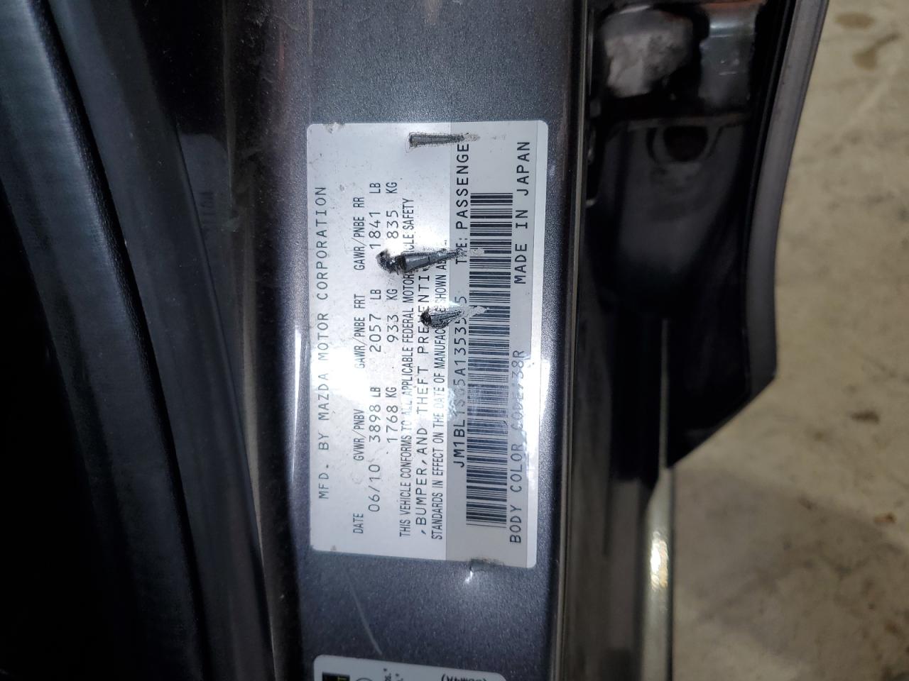 2010 Mazda 3 I VIN: JM1BL1SG5A1353555 Lot: 63977045
