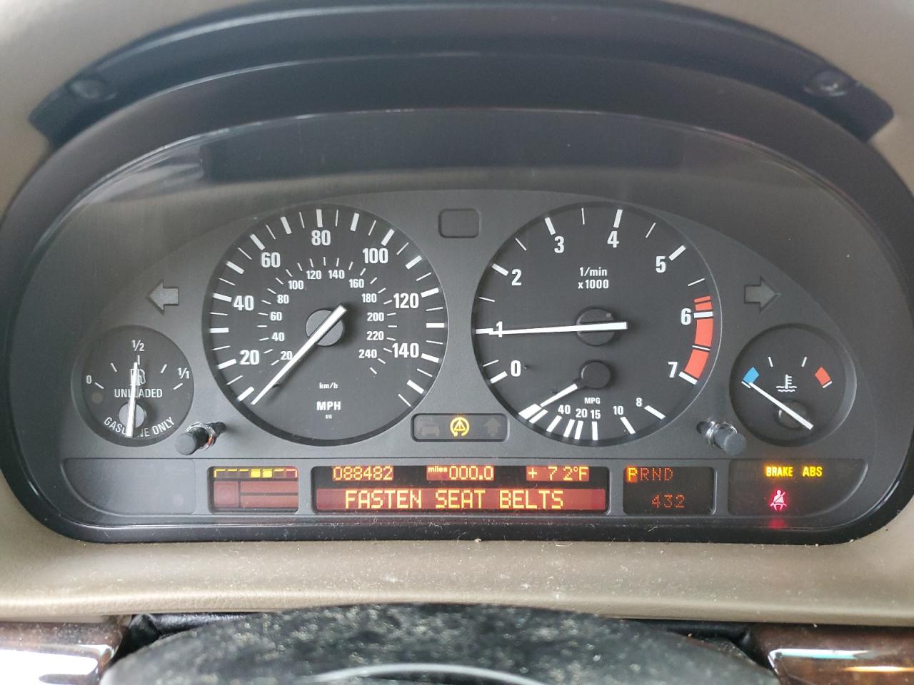 2000 BMW 740 I Automatic VIN: WBAGG8345YDN76840 Lot: 63939185