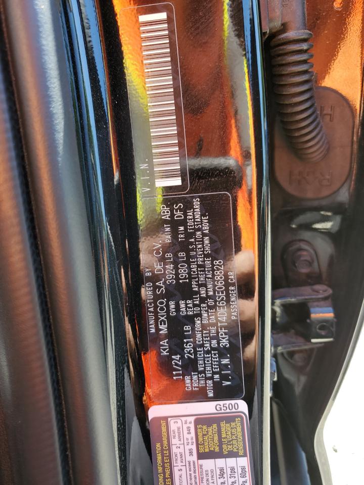 2025 Kia K4 Lx VIN: 3KPFT4DE6SE068828 Lot: 64902145