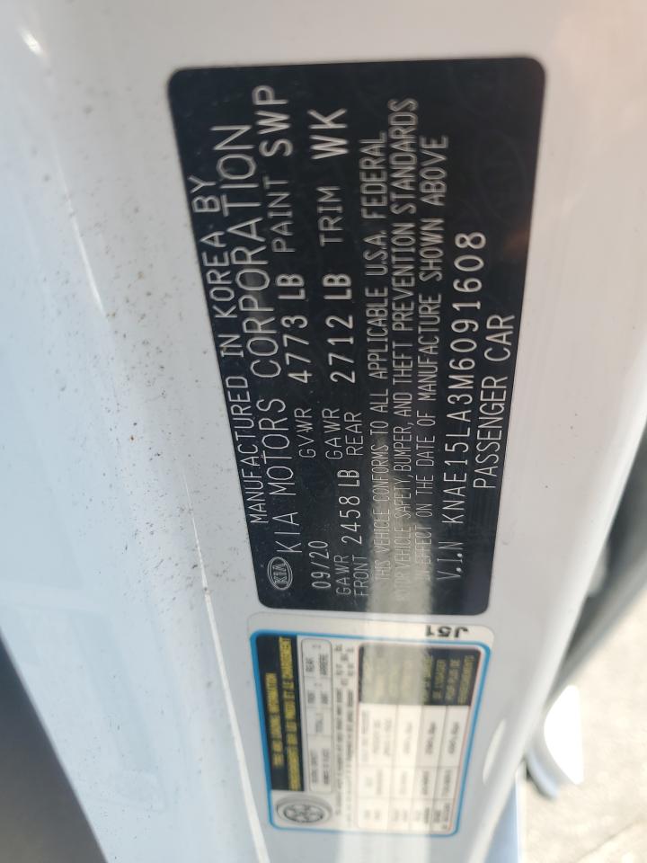 2021 Kia Stinger VIN: KNAE15LA3M6091608 Lot: 63607295