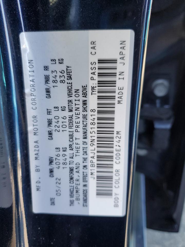 JM1BPAJL9N1518418 2022 Mazda 3