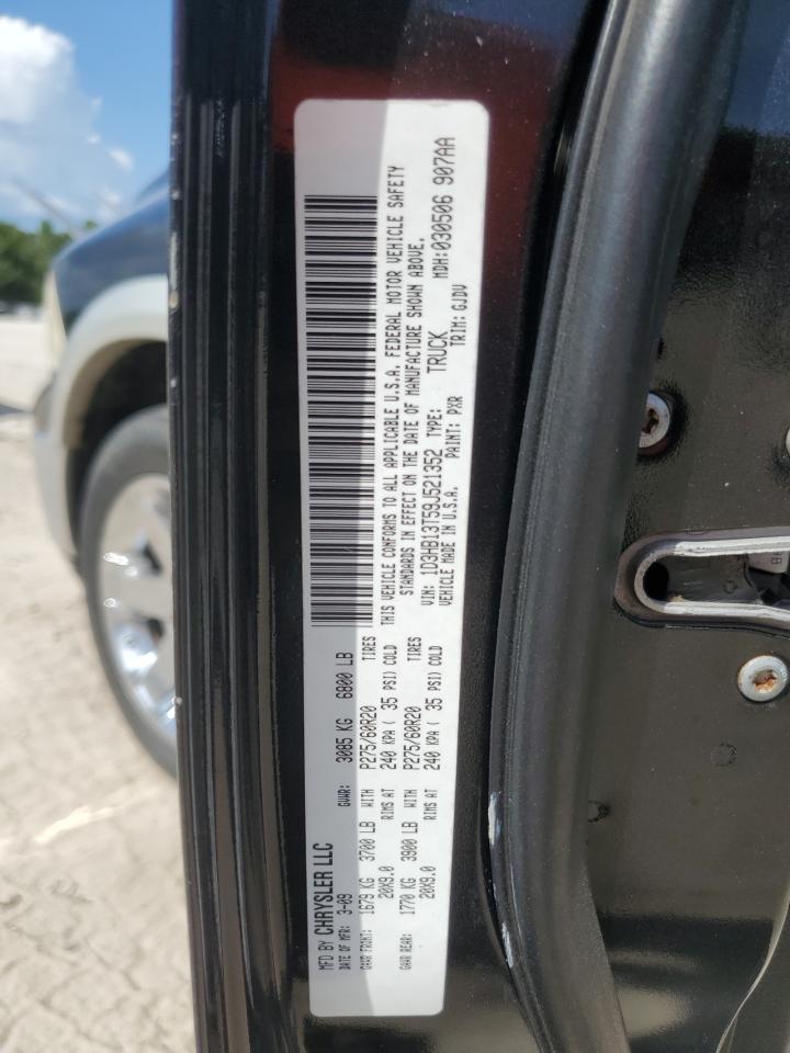 2009 Dodge Ram 1500 VIN: 1D3HB13T59J521352 Lot: 64796985