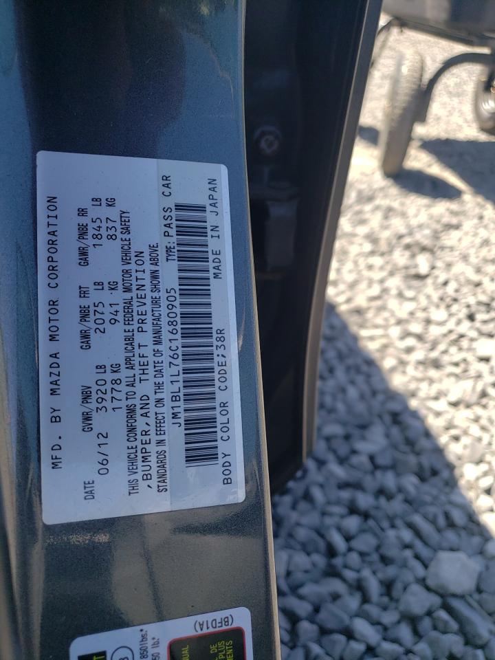 2012 Mazda 3 I VIN: JM1BL1L76C1680905 Lot: 63705445