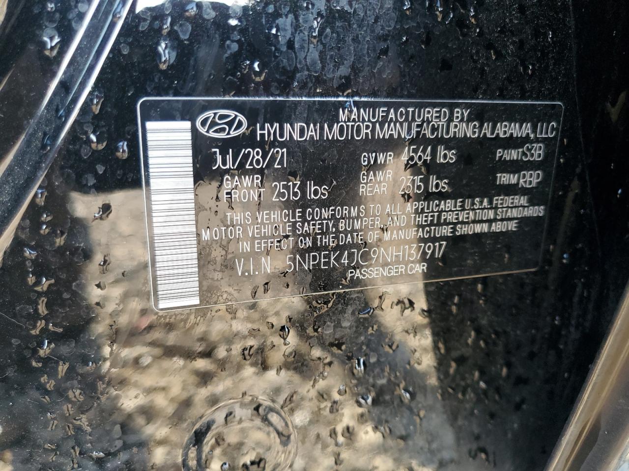 2022 Hyundai Sonata N Line VIN: 5NPEK4JC9NH137917 Lot: 63263895