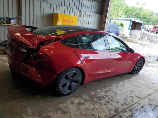  TESLA MODEL 3 2021 Czerwony