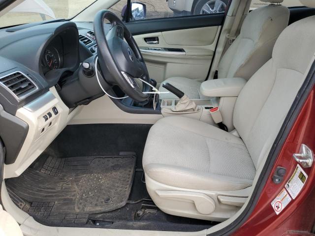 Parquets SUBARU XV 2015 Czerwony