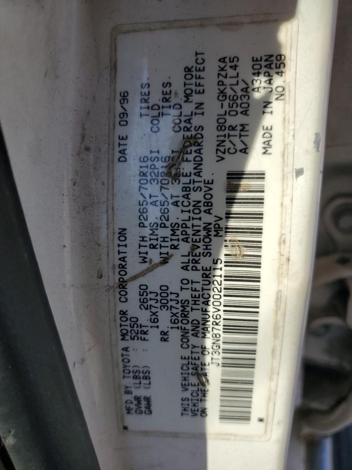 1997 Toyota 4Runner Limited VIN: JT3GN87R6V0022115 Lot: 63642815