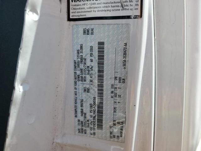 2009 FORD ECONOLINE E350 SUPER DUTY CUTAWAY VAN  