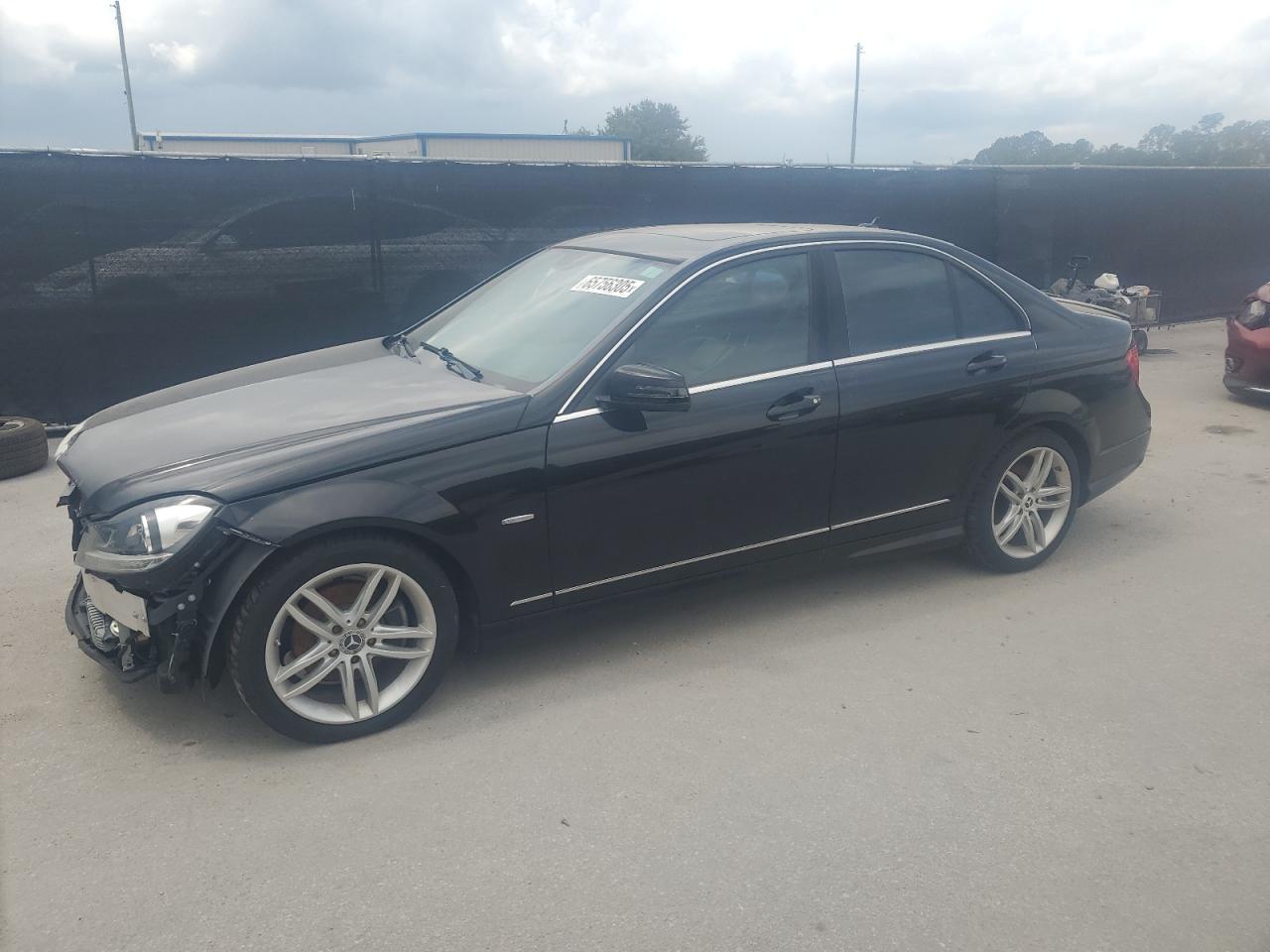 2012 Mercedes-Benz C 250 black null gas WDDGF4HB6CA615473 photo #1