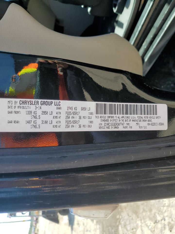 2014 Chrysler Town & Country Limited VIN: 2C4RC1GG3ER307747 Lot: 65431235