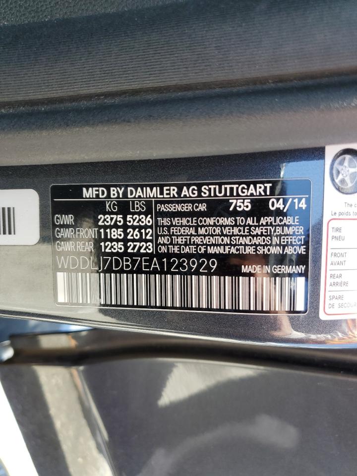 2014 Mercedes-Benz Cls 550 VIN: WDDLJ7DB7EA123929 Lot: 63198225