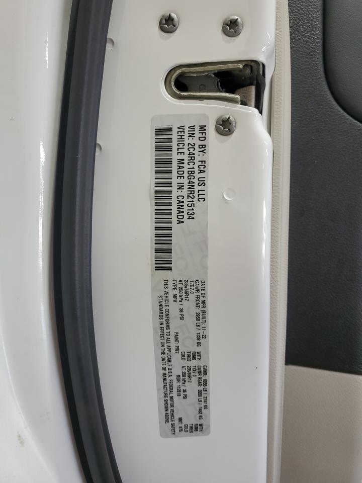 2022 Chrysler Pacifica Touring L VIN: 2C4RC1BG4NR215134 Lot: 64838405