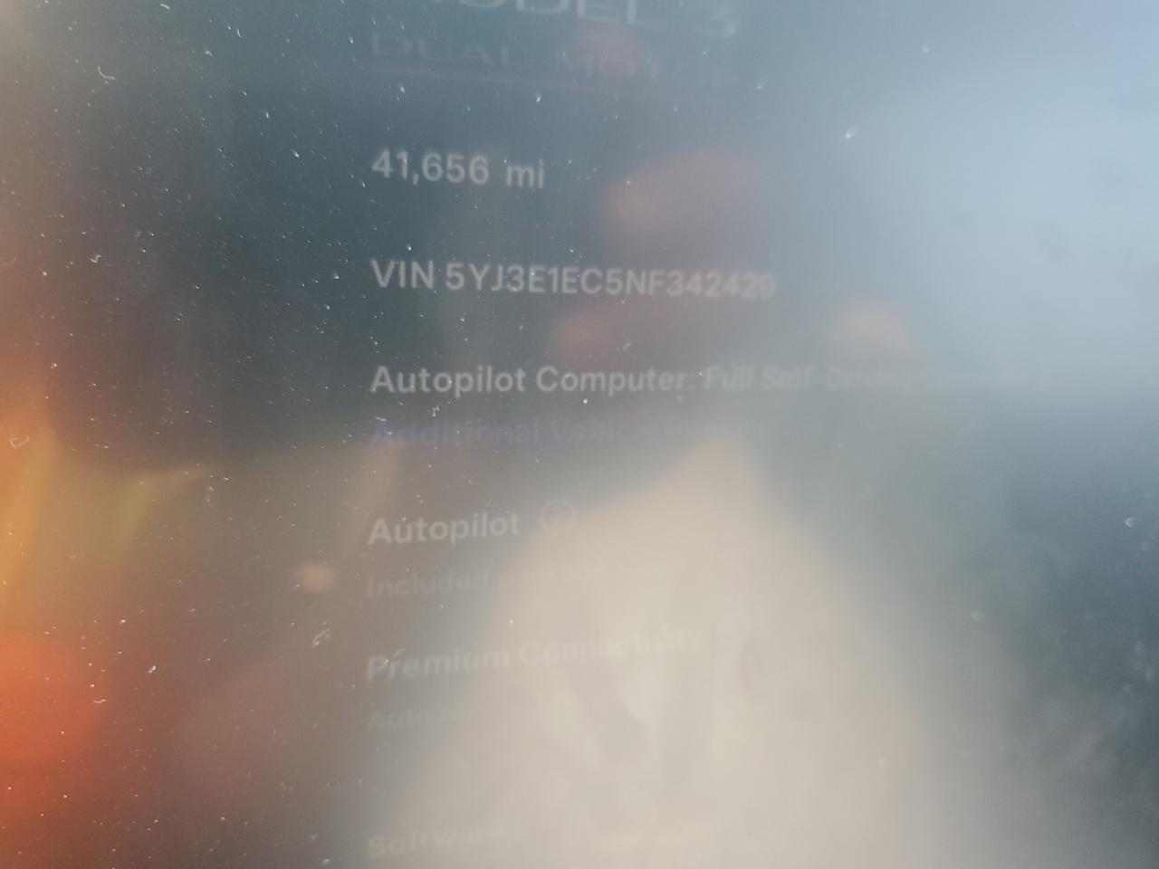 2022 Tesla Model 3 VIN: 5YJ3E1EC5NF342429 Lot: 64284835
